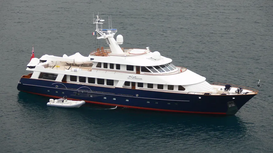 chesella blue attraction motoryacht amels 1983 half profile before refit