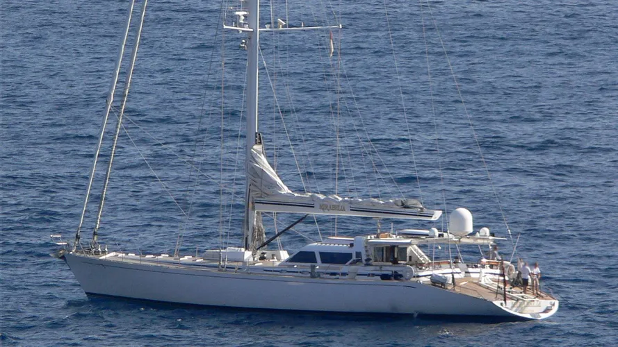mirabella latitude sailing yacht concorde 40m 1992 half stern before refit
