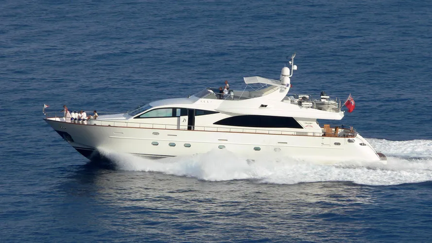 soho motoryacht falcon yachts 2008 28m running profile