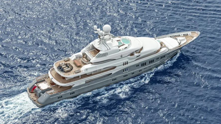rocinante tv madsummer motoryacht lurssen yacht 87m 2008 aerial