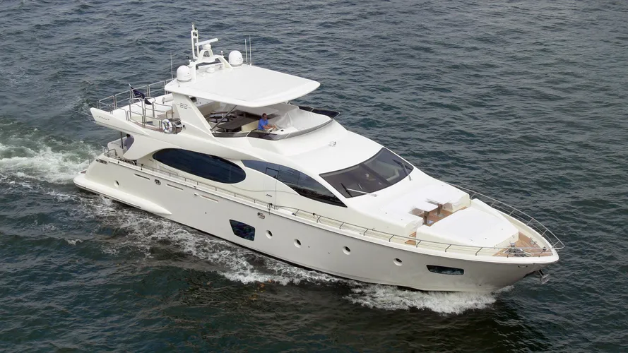 tropicana motoryacht azimut 85 2008 27m aerial sistership