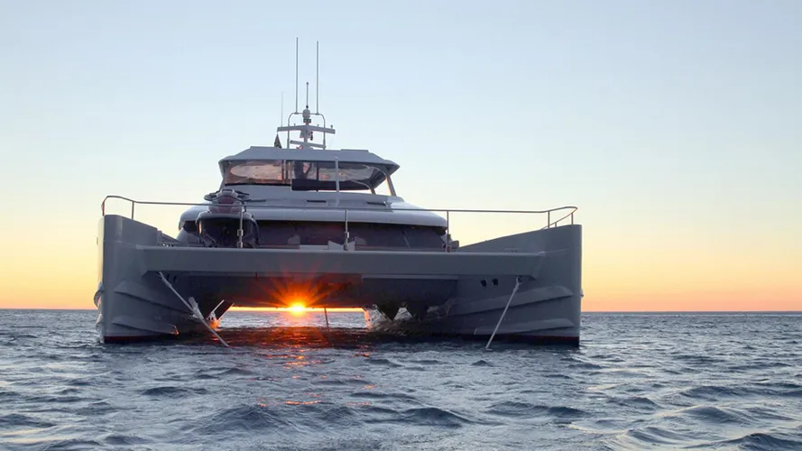 ultra vires catamaran motoryacht two oceans marine 2016 25m bow
