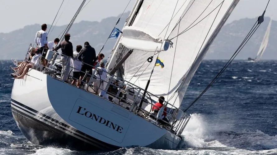 L Ondine sailing yacht aft