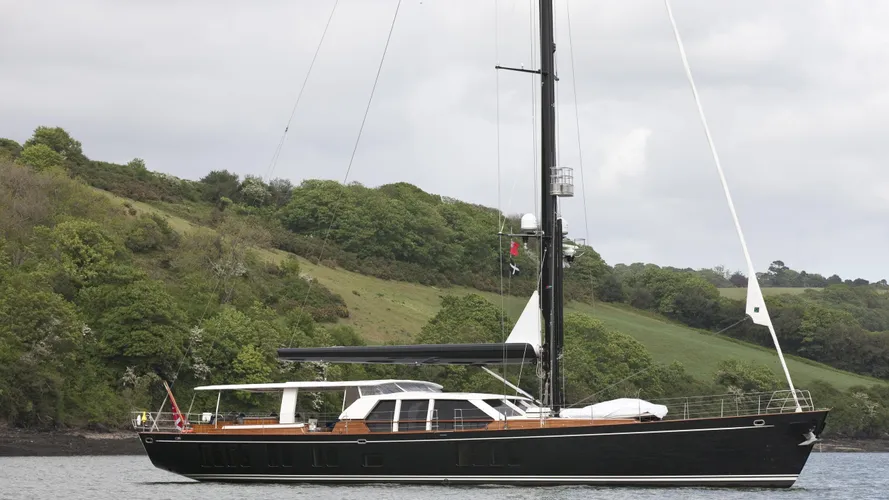 Akalam sailing yacht at anchor