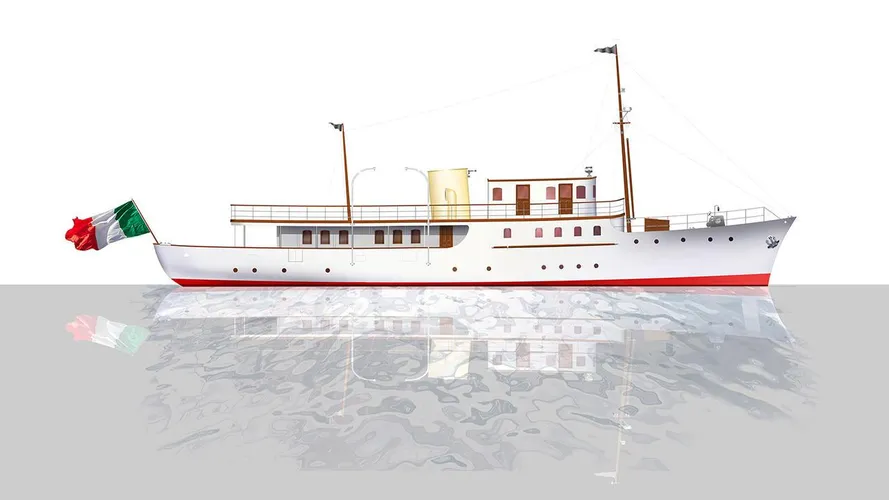 cacouna motoryacht camper nicholsons 36m 1932 rendering refit dunya