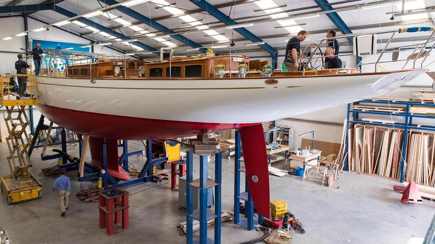 acadia sailing yacht claasen 2017 27m under construction
