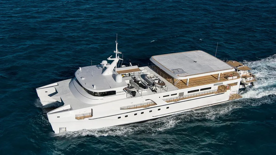 charley catamaran motoryacht echo yachts 51m 2017 cruising aerial