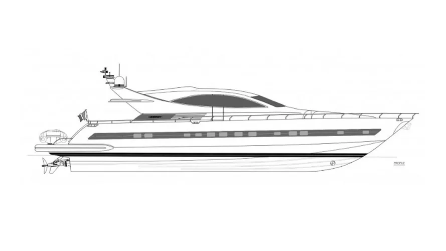 flamarosa motoryacht ccn 2005 26m rendering