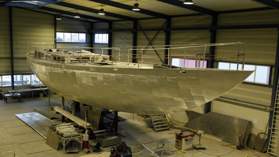 truly classic 90 hull 4 sailing yacht 27m 2018 under construction