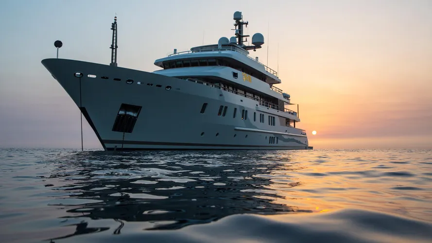 polar star explorer yacht lurssen 2005 65m bow