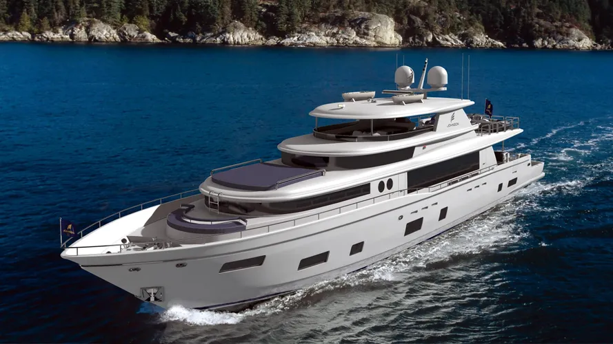 johnson 112 motoryacht johnson yachts 34m 2018 rendering