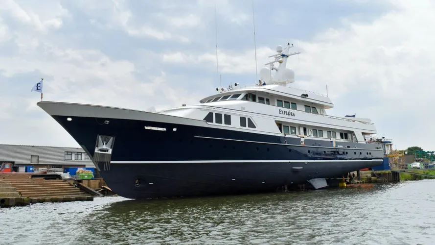 explora charisma motoryacht feadship 1985 47m balk refit 2017 launch half profile