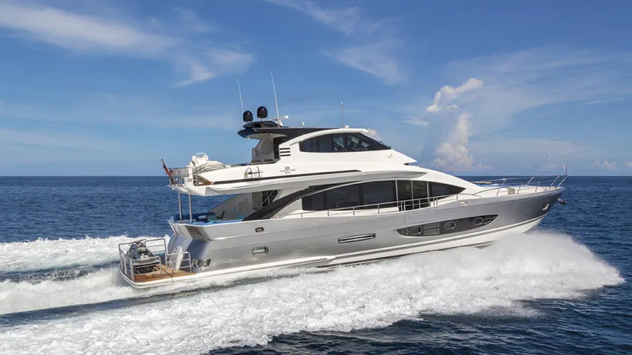 hampton 830 motoryacht hampton yachts 25m profile sistership