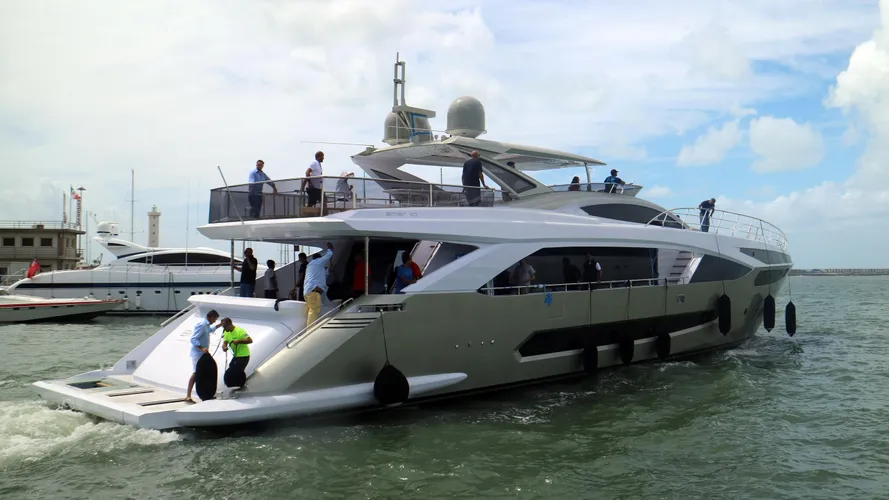 lady liudmila motoryacht permare 33m 2017 sea trials half stern
