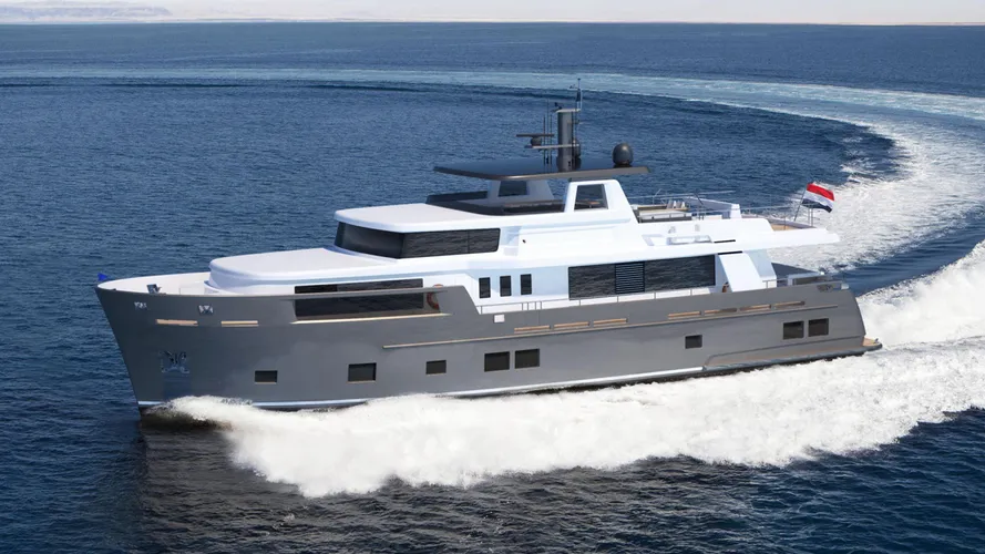 explorer vw0122 motoryacht van der valk 28m 2020 rendering