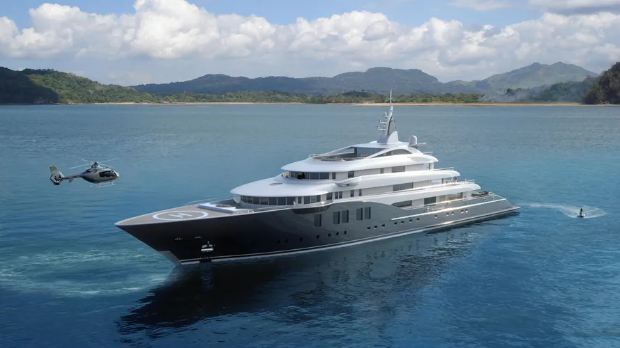icon 280 motoryacht icon 84m 2020 rendering half profile