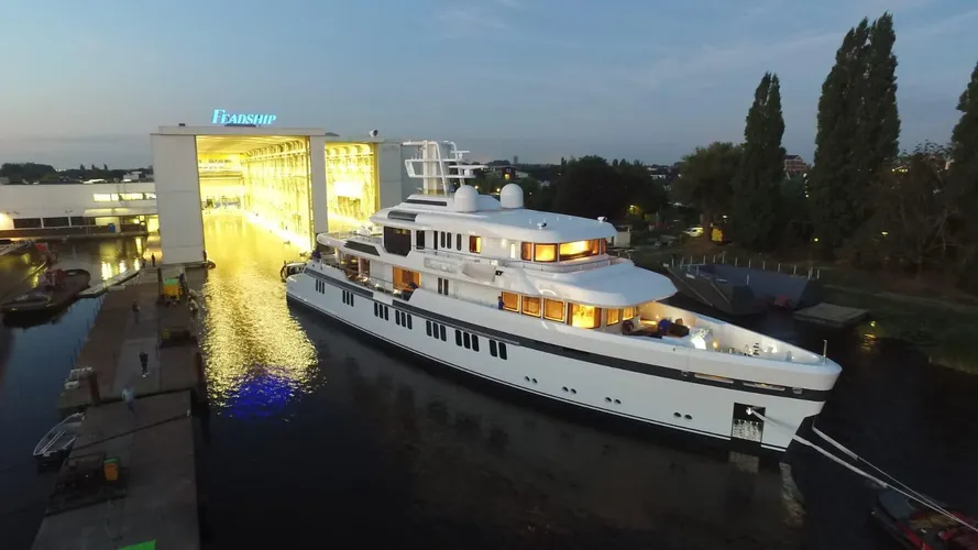 hull 701 motoryacht feadship 51m 2018 launch half profile