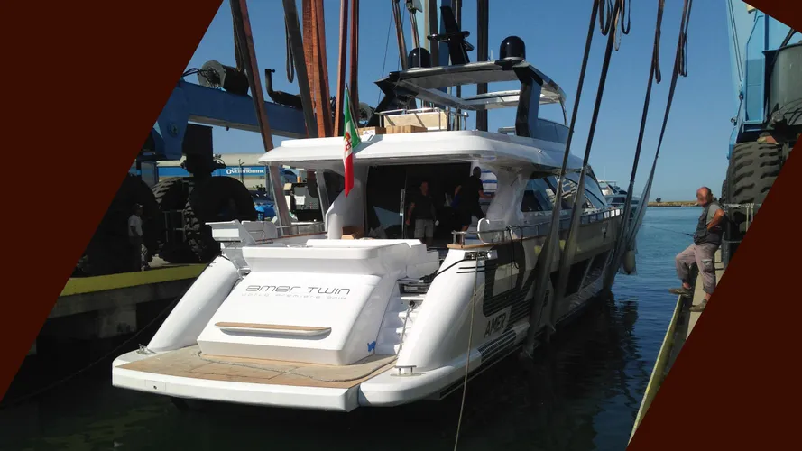 amer 94 hull 15 motoryacht permare 2018 28m launch stern