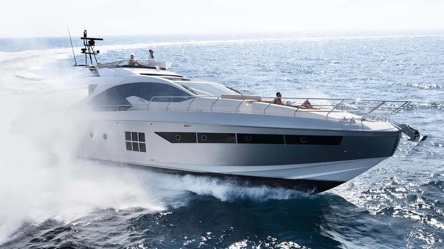 Azimut 77s motoryacht azimut yachts 24m 2019 half profile sistership