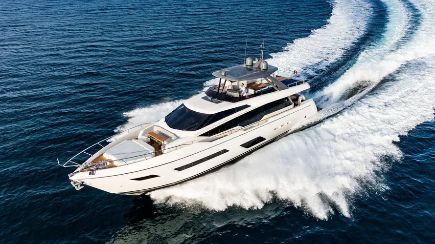 Ferretti 780 motoryacht Ferretti 24m 2019 running shot sistership