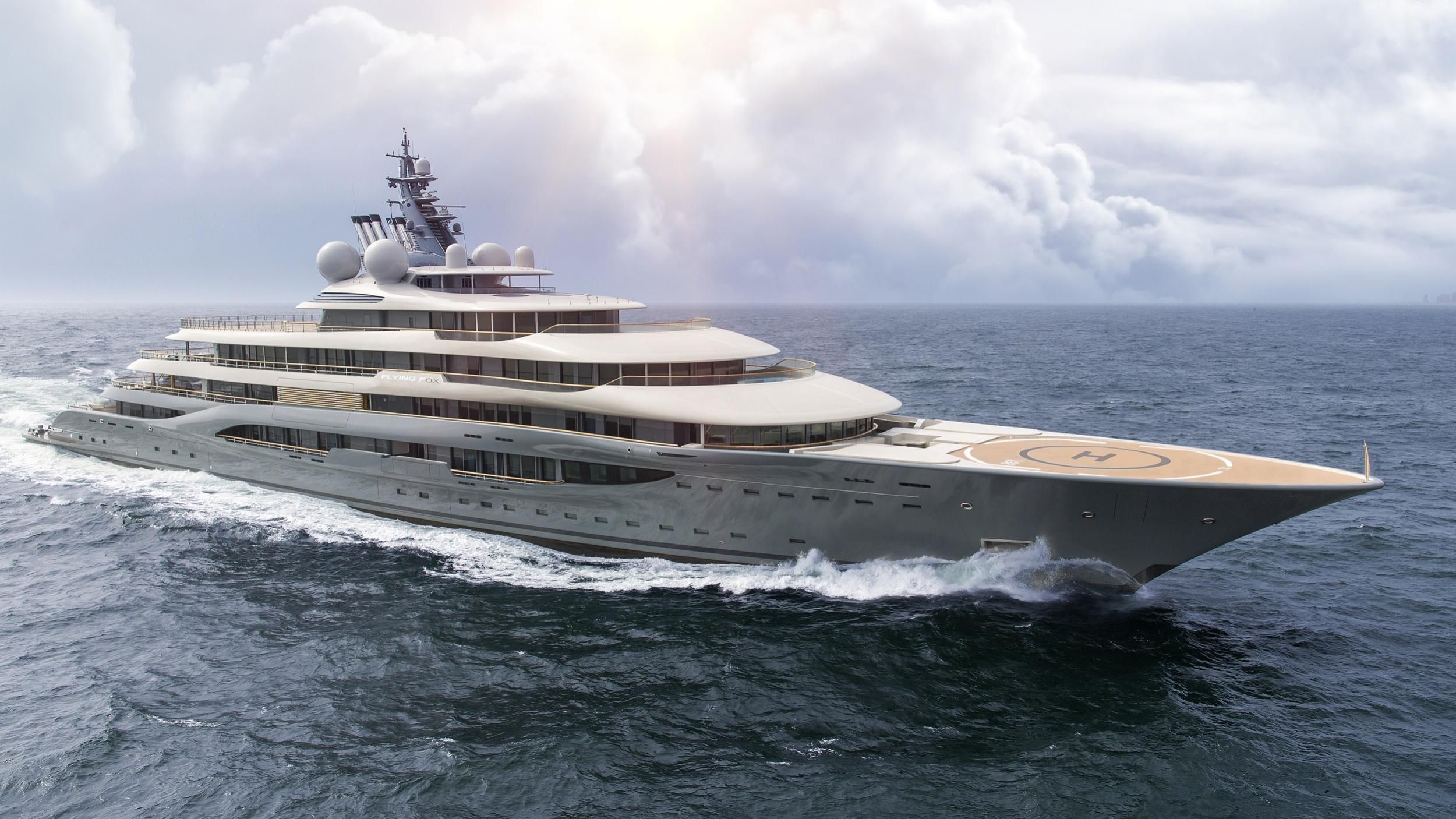flying fox yacht for charter lurssen, 136m, 2019