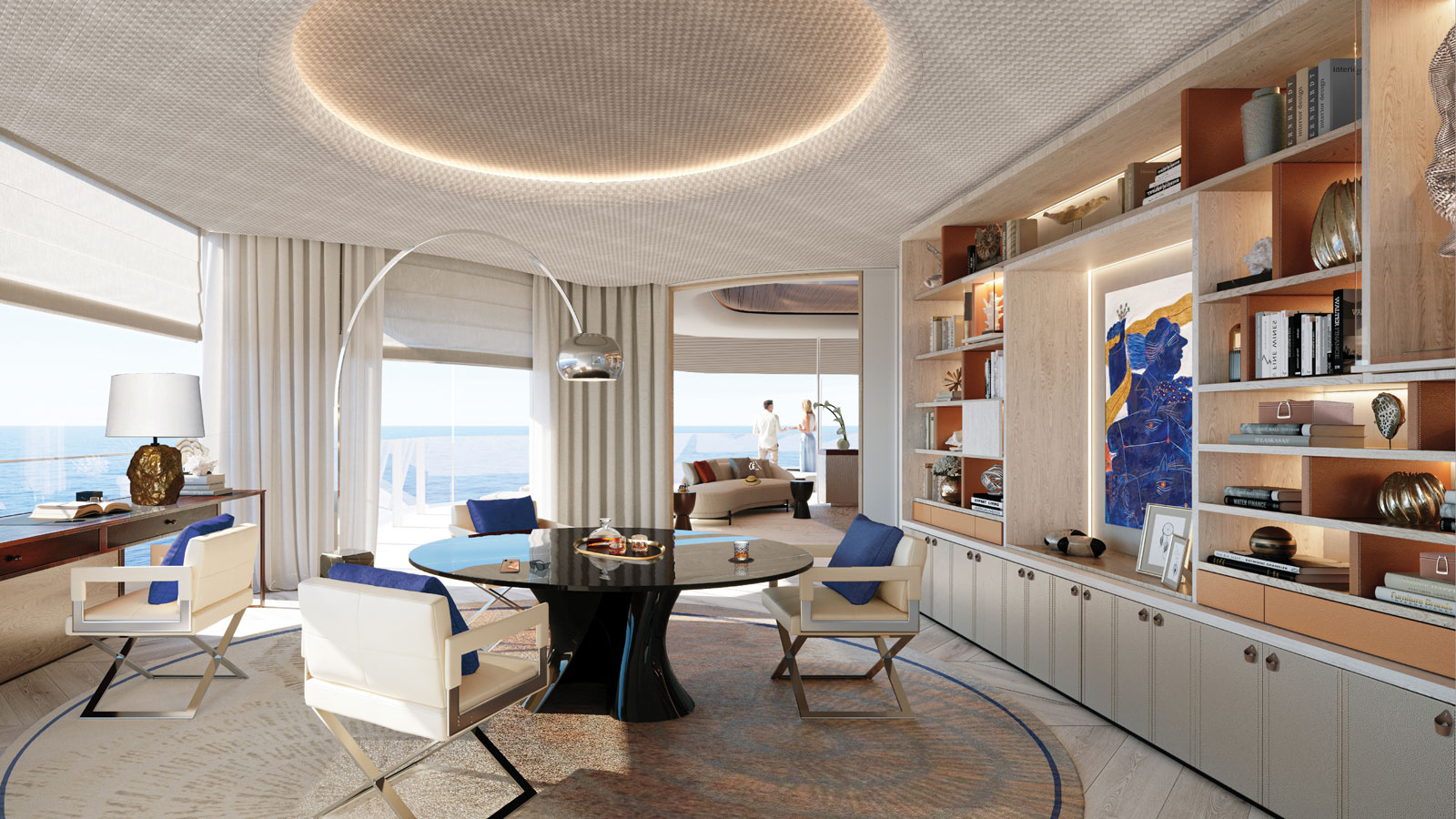 The interior design of private residence yacht Njord is described as “homely, comfortable, smart casual and contemporary”