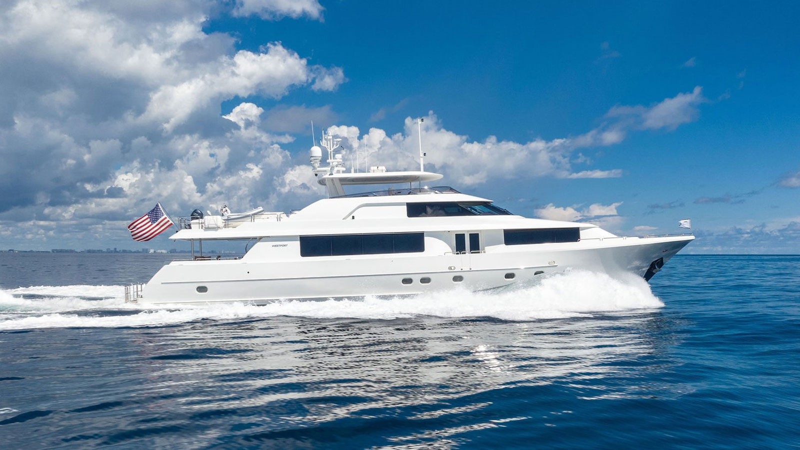 34m Westport motor yacht Jeannietini for sale