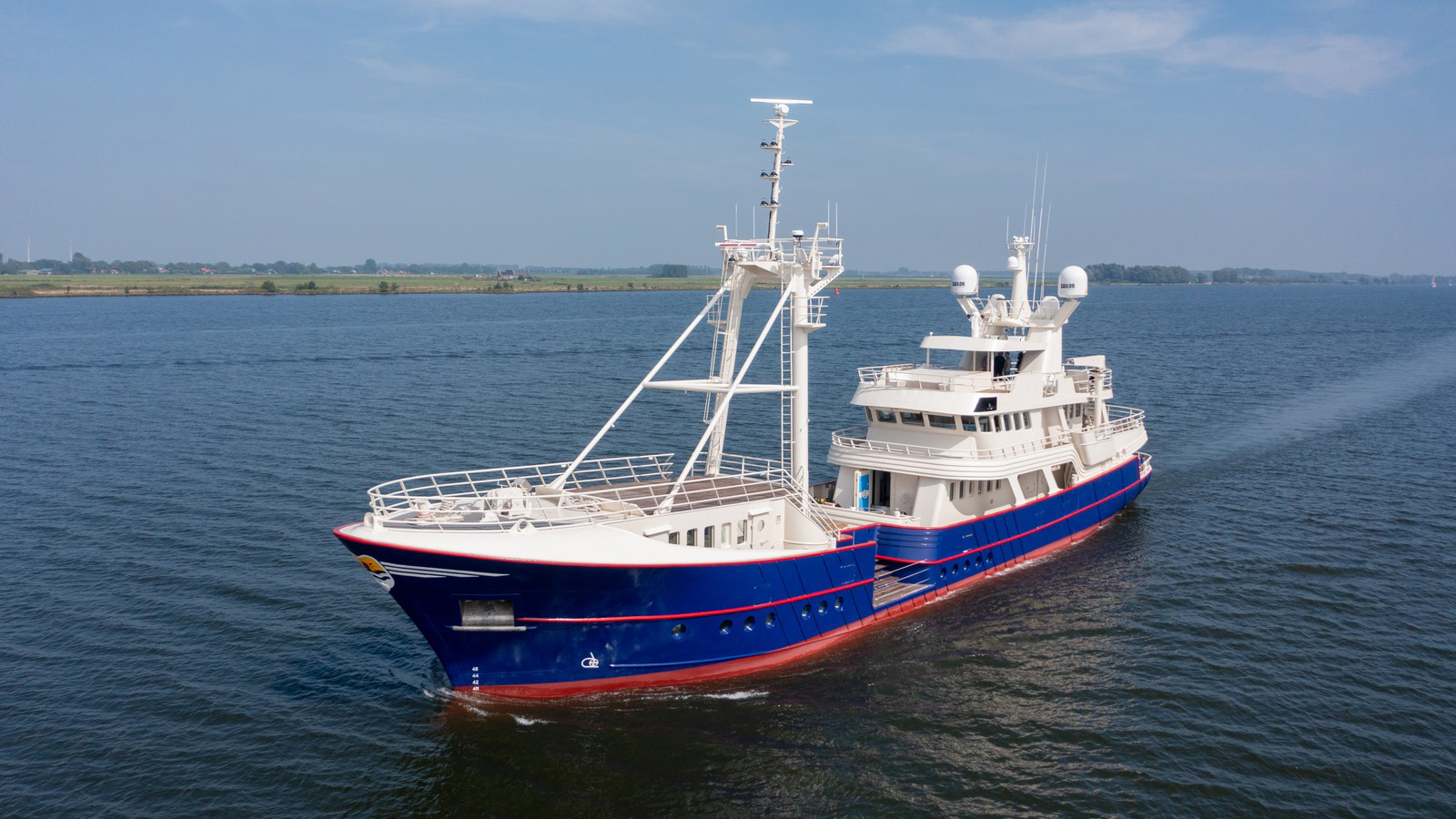 Rebuilt 46m hybrid-propulsion expedition yacht Scintilla Maris