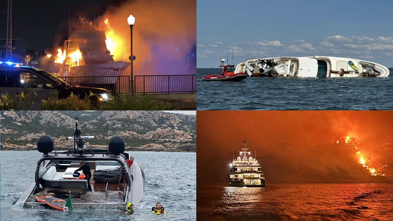 The worst yacht fires and collisions of 2024