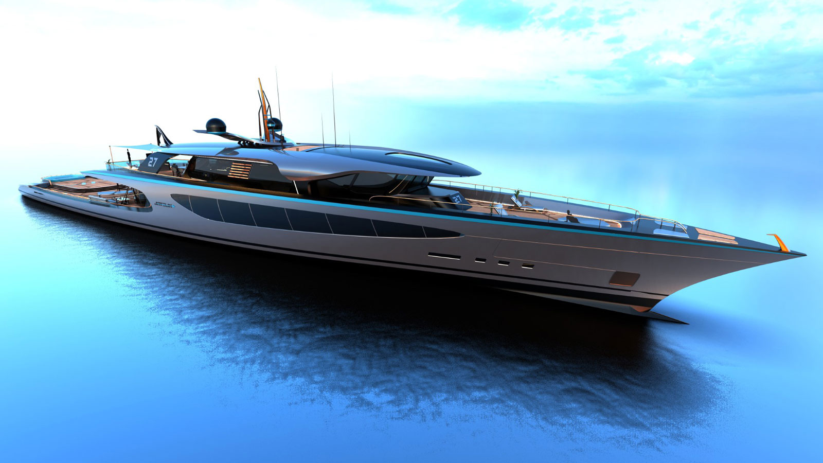 洋書 THE WORLD'S MOST EXTRAORDINARY YACHTS Designova Creative presents 65m cyborg-inspired 