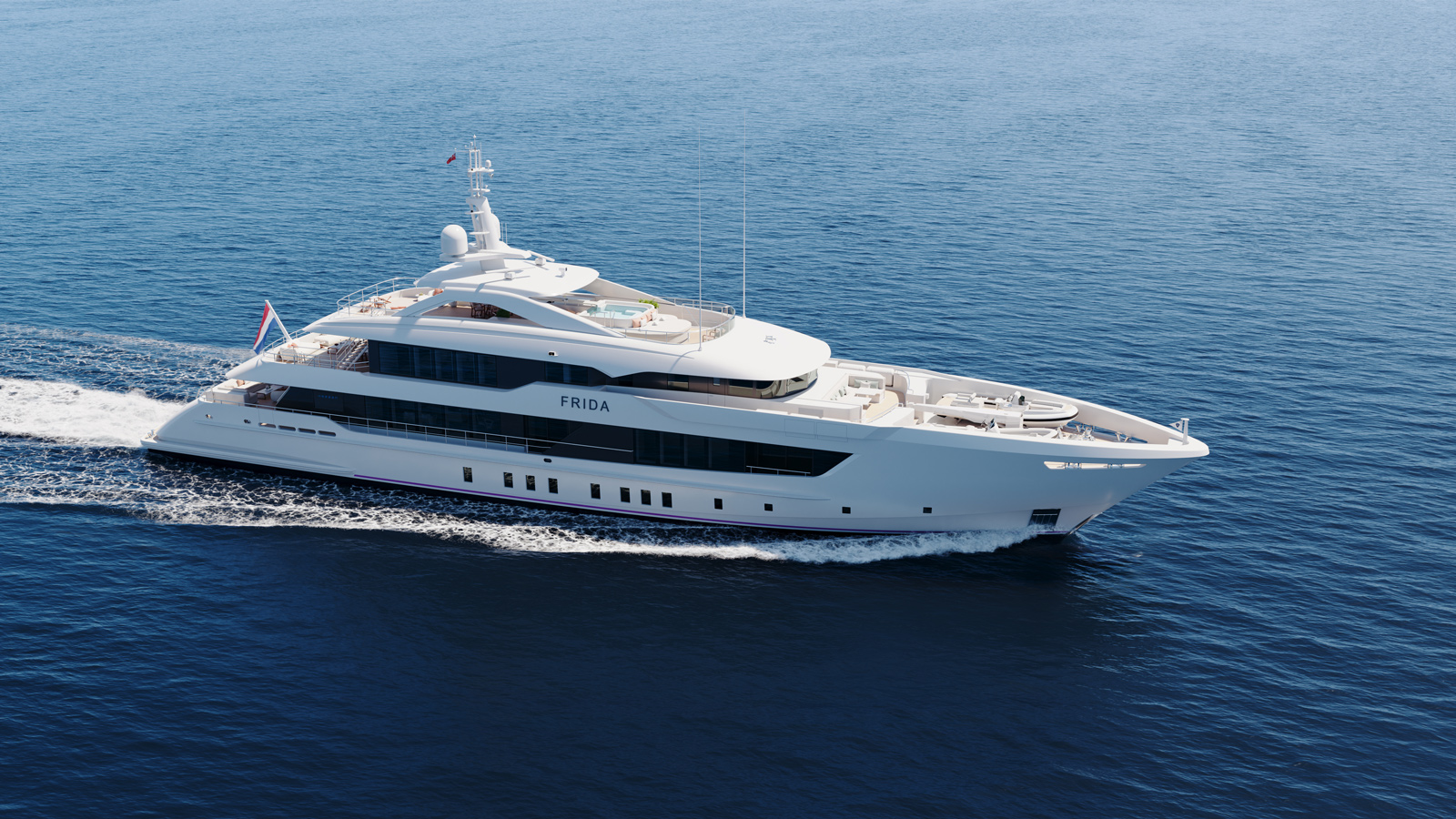 55m Heesen superyacht Project Frida in 