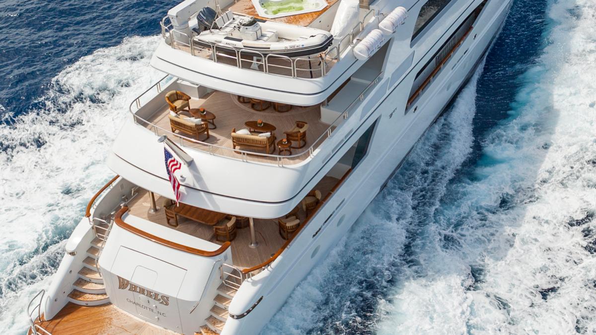 WHEELS yacht for charter (Trinity Yachts, 49.9m, 2009)