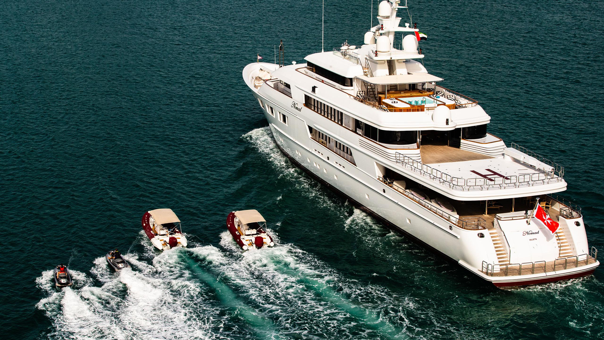 NOMAD yacht for charter (Oceanfast, 69.49m, 2003)