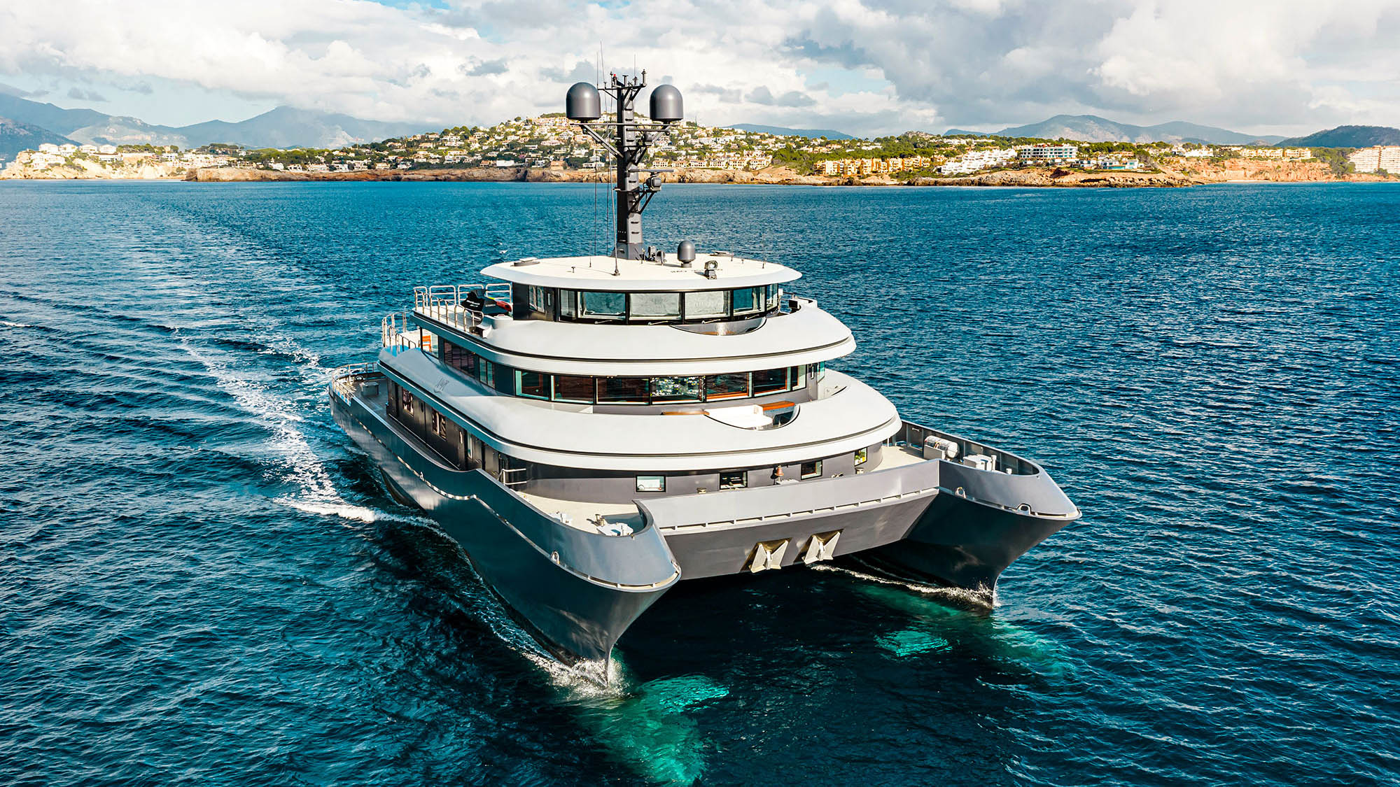 41m Abeking & Rasmussen catamaran Nurja newly listed for sale